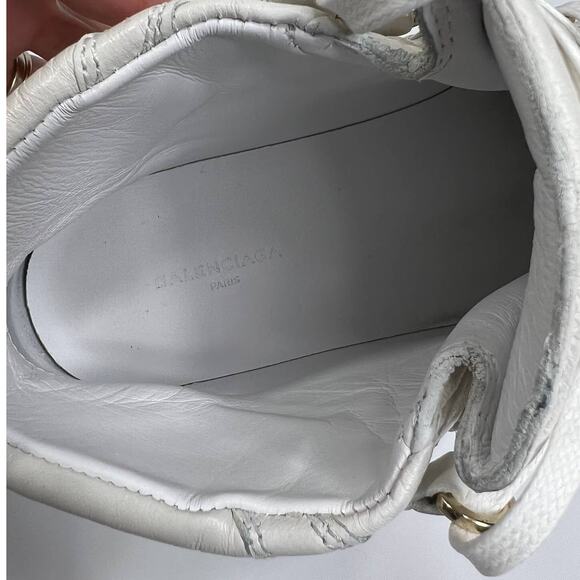 Balenciaga White Arena High Sneakers Size 37 with box and dust bag - Picture 10 of 12